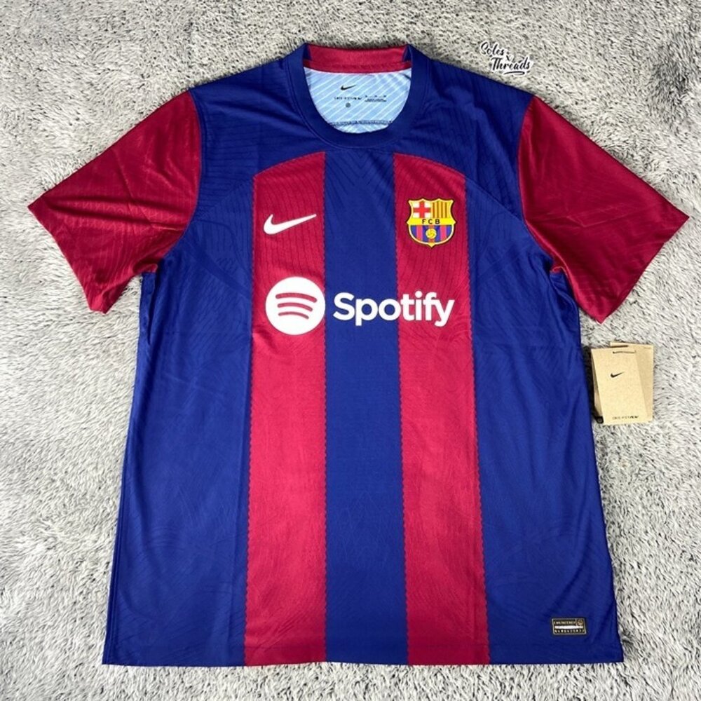 Nike FC Barcelona 23/24 Authentic Home Player Jersey Size XL Men DX2615-456